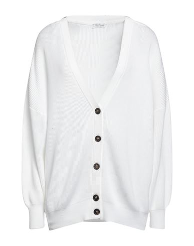 Brunello Cucinelli Woman Cardigan White Size Xxs Cotton