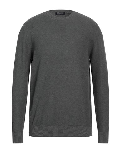 Shop Drumohr Man Sweater Steel Grey Size 40 Cotton