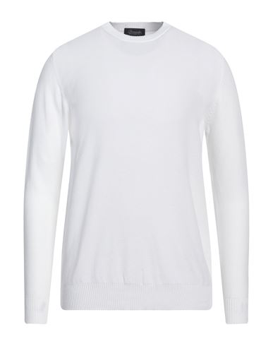 Drumohr Man Sweater White Size 42 Cotton