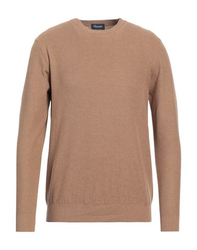 Drumohr Man Sweater Khaki Size 40 Cotton In Beige