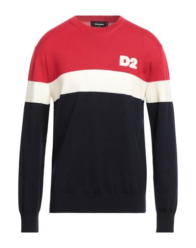 Dsquared2 Man Sweater Red Size Xxl Wool