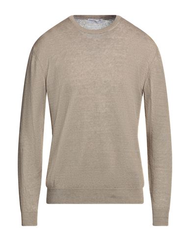 Parramatta Man Sweater Khaki Size Xl Linen In Beige