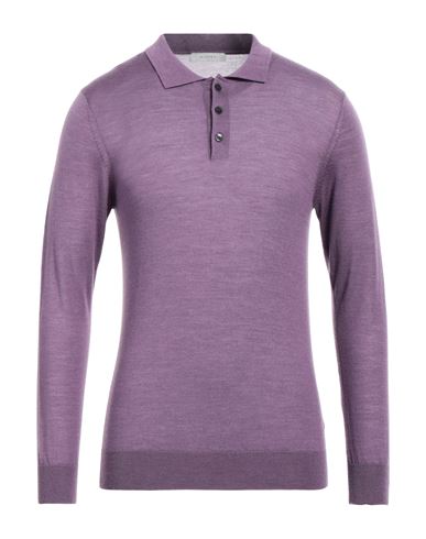 Diktat Man Sweater Mauve Size M Merino Wool, Silk, Cashmere In Purple