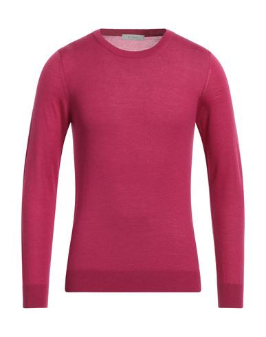 Shop Diktat Man Sweater Magenta Size M Merino Wool, Silk, Cashmere