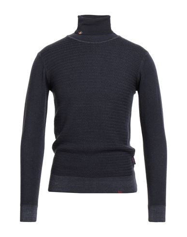 Bob Man Turtleneck Midnight Blue Size S Virgin Wool
