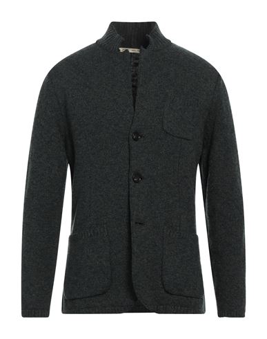 Maurizio Baldassari Man Suit Jacket Dark Green Size 44 Virgin Wool, Cotton, Polyamide