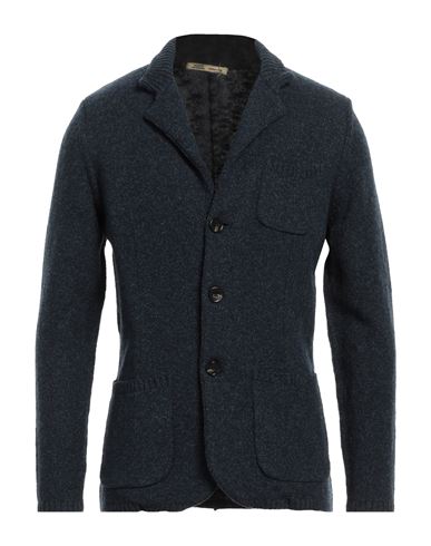 Maurizio Baldassari Man Suit Jacket Midnight Blue Size 38 Virgin Wool, Cotton, Polyamide