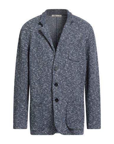 Maurizio Baldassari Man Blazer Navy Size 48 Virgin Wool, Cotton, Polyamide In Blue