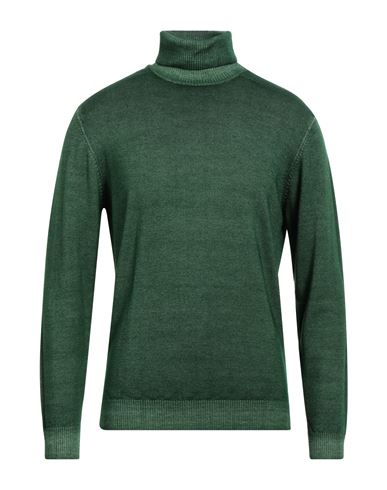 Diktat Man Turtleneck Emerald Green Size Xl Merino Wool