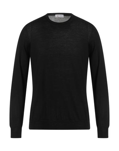 Gran Sasso Man Sweater Black Size 44 Virgin Wool In Black