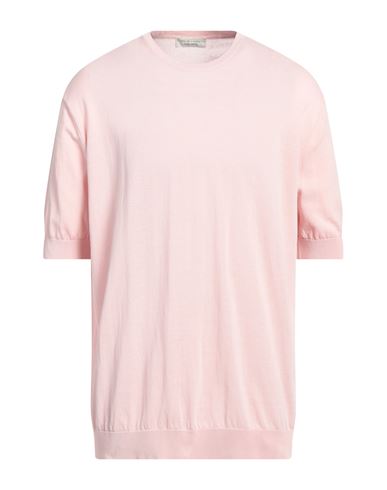 Filippo De Laurentiis Man Sweater Light Pink Size 48 Cotton