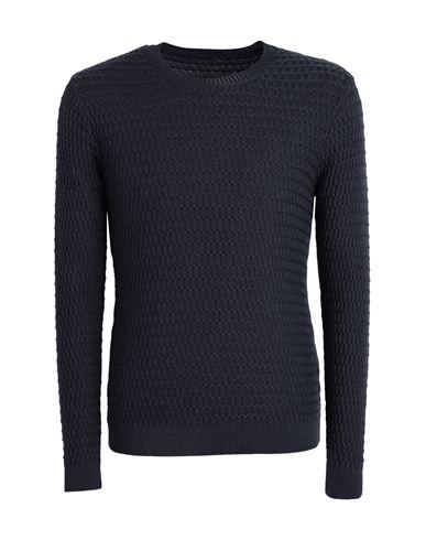 Retois Man Sweater Midnight Blue Size Xxxl Merino Wool In Blue