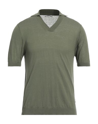 Take-two Man Sweater Military Green Size L Cotton