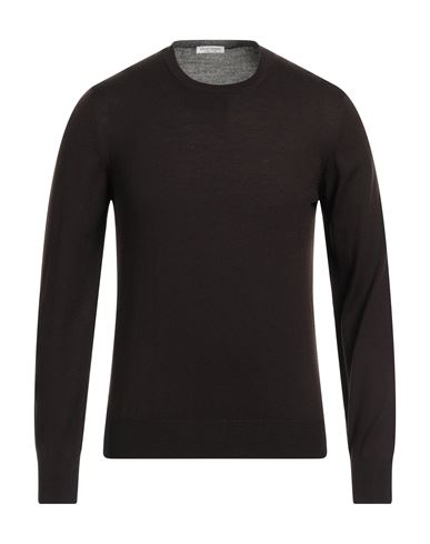 Shop Gran Sasso Man Sweater Dark Brown Size 38 Virgin Wool