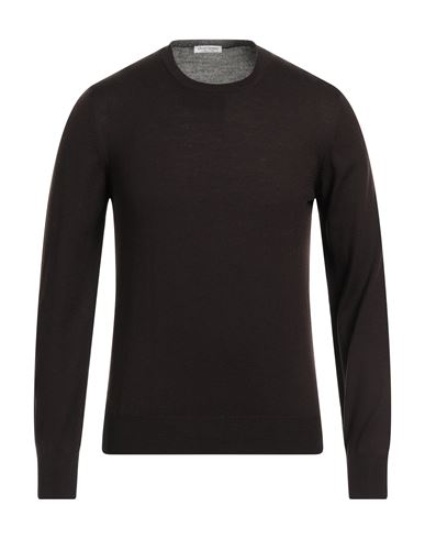 Gran Sasso Man Sweater Black Size 44 Virgin Wool In Brown