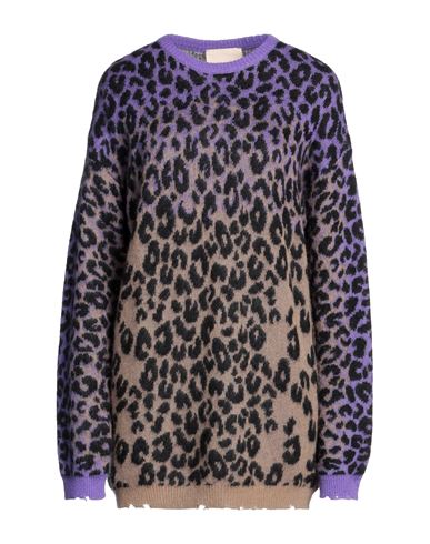 Aniye By Woman Sweater Purple Size Xs Acrylic, Polyamide, Mohair Wool