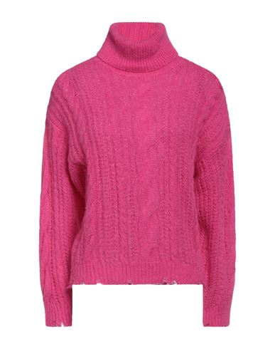 Aniye By Woman Turtleneck Fuchsia Size Xs Polyamide, Alpaca Wool, Wool In Pink