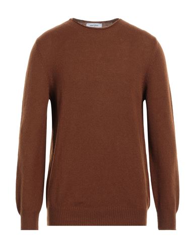 Shop Gran Sasso Man Sweater Brown Size 44 Virgin Wool