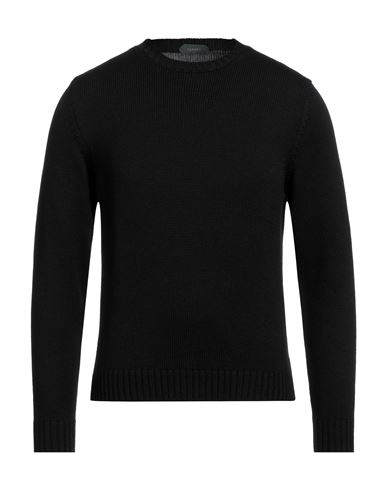 Zanone Man Sweater Black Size 38 Virgin Wool
