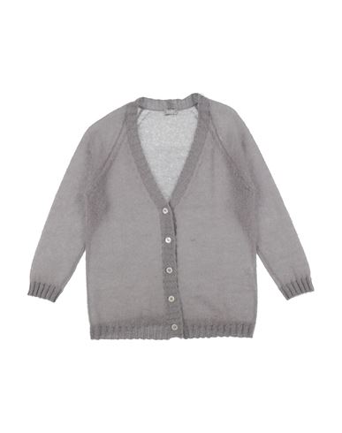 Il Gufo Kids'  Toddler Girl Cardigan Light Grey Size 6 Mohair Wool, Polyamide, Wool