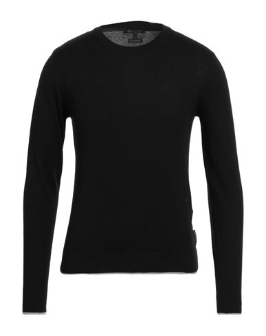 Armani Exchange Man Sweater Black Size S Cotton, Cashmere