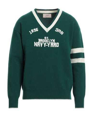The Seafarer Man Sweater Green Size L Wool