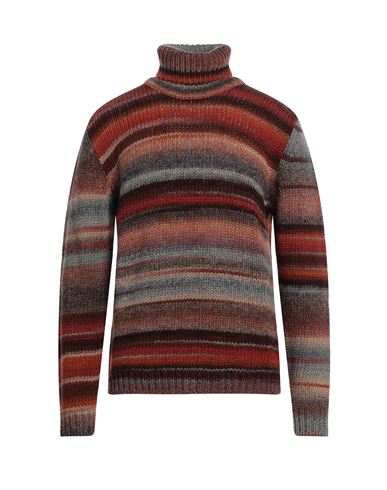 Bellwood Man Turtleneck Rust Size 44 Wool, Acrylic In Red