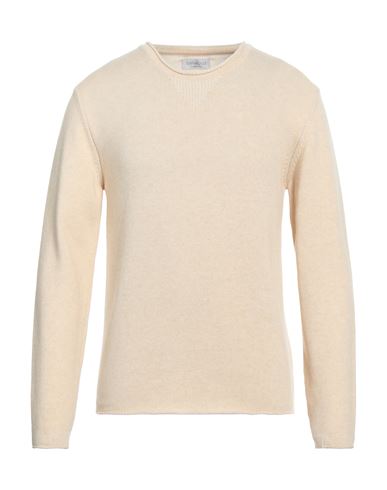 Bellwood Man Sweater Cream Size 42 Cotton, Wool, Cashmere In Beige