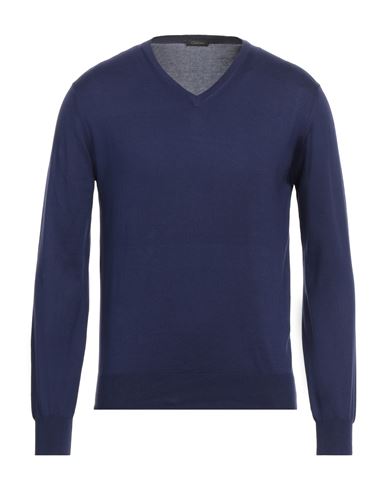 Cruciani Man Sweater Dark Purple Size 42 Cotton
