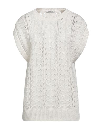 Kangra Woman Sweater Off White Size 6 Merino Wool, Polyester