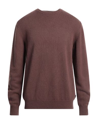 40weft Man Sweater Brown Size M Wool, Polyamide