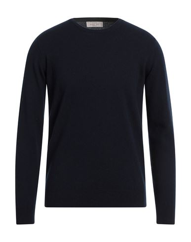 Ferrante Man Sweater Midnight Blue Size 40 Cashmere In Blue