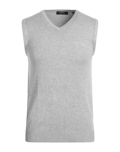 Shop Alpha Studio Man Sweater Grey Size L Viscose, Polyamide