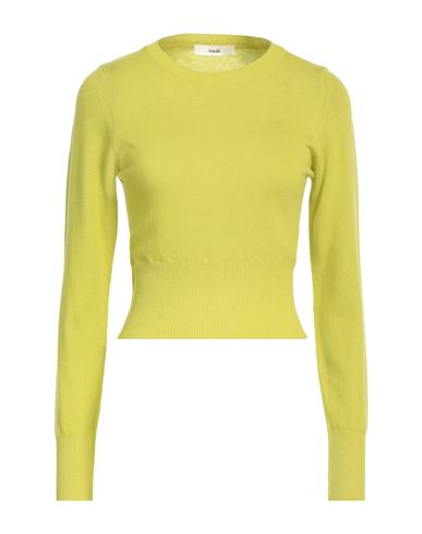 Suoli Woman Sweater Acid Green Size 6 Cashmere, Wool