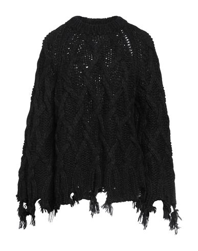 Jucca Woman Sweater Black Size S Mohair Wool, Wool, Polyester