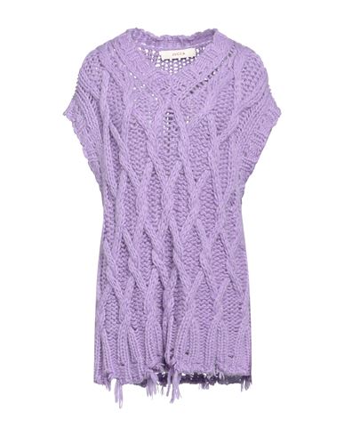Jucca Woman Sweater Light Purple Size L Mohair Wool, Wool, Polyester