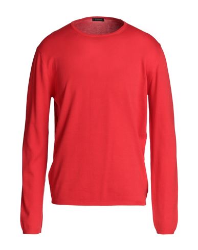 Cruciani Man Sweater Tomato Red Size 42 Cotton