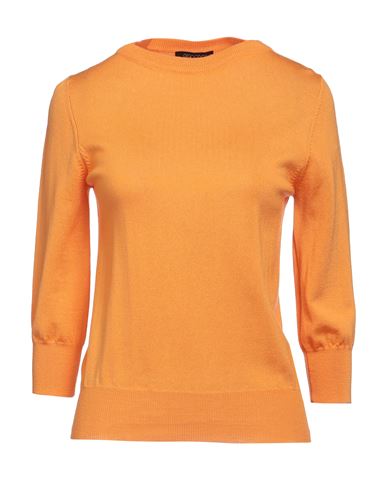 Aragona Woman Sweater Orange Size 8 Merino Wool