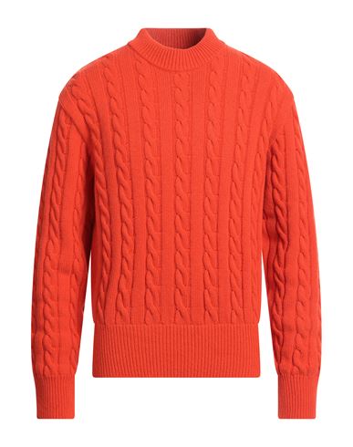 A Better Mistake Man Sweater Orange Size 4 Wool, Polyamide