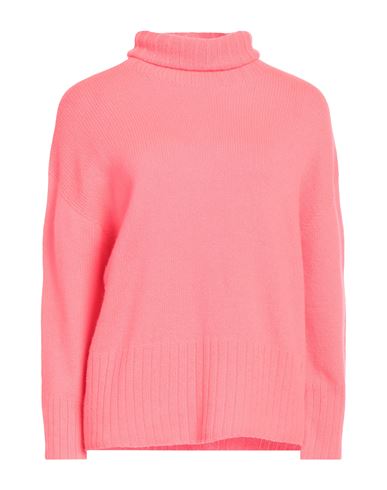 Aragona Woman Turtleneck Coral Size 8 Wool, Cashmere In Red