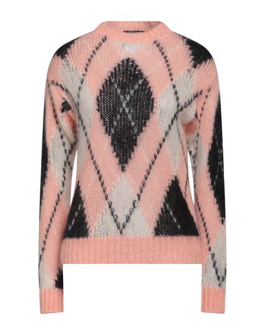 Tessa . Woman Sweater Pink Size L Mohair Wool, Polyamide, Wool