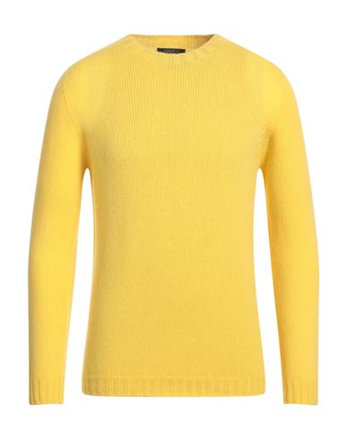 Shop Aragona Man Sweater Yellow Size 44 Wool, Cashmere
