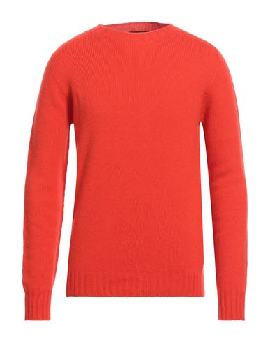 Shop Aragona Man Sweater Tomato Red Size 42 Wool, Cashmere