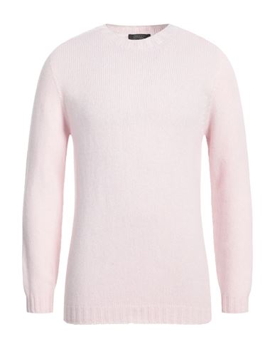 Aragona Man Sweater Light Pink Size 42 Wool, Cashmere