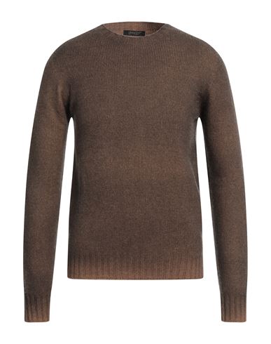 Shop Aragona Man Sweater Cocoa Size 40 Wool, Cashmere In Brown
