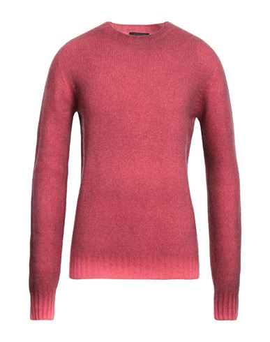 Aragona Man Sweater Coral Size 38 Wool, Cashmere In Red