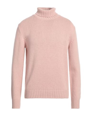Aragona Man Turtleneck Light Pink Size 46 Cashmere