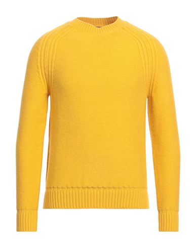 +39 Masq Man Sweater Marigold Size 36 Polyamide, Acrylic, Wool In Yellow