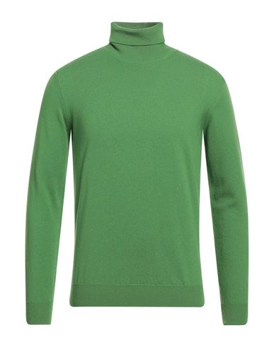 Ferrante Man Turtleneck Green Size 38 Merino Wool