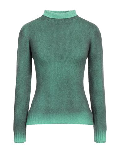 Aragona Woman Turtleneck Green Size 6 Wool, Cashmere
